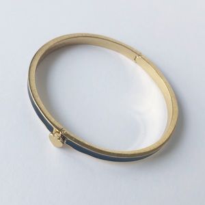 Kate Spade Black Spade Hinge Bangle